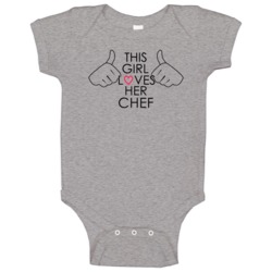 This Girl Loves Her Chef Occupation Baby One Piece This Girl Loves Her Chef Occupation Baby One Piece