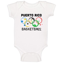 Puerto Rico Basketball Rio 2016 Summer Olympics Baby One Piece Puerto Rico Basketball Rio 2016 Summer Olympics Baby One Piece