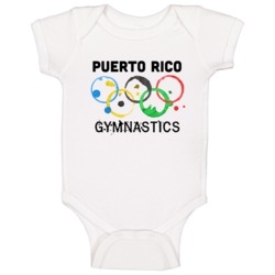 Puerto Rico Gymnastics Rio 2016 Summer Olympics Baby One Piece Puerto Rico Gymnastics Rio 2016 Summer Olympics Baby One Piece