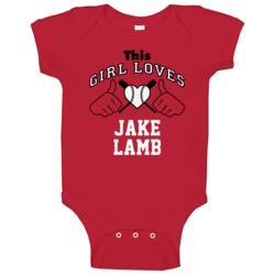 This Girl Loves Jake Lamb Arizona Baseball Player Classic Baby One Pie This Girl Loves Jake Lamb Arizona Baseball Player Classic Baby One Pie