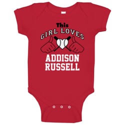 This Girl Loves Addison Russell Arizona Baseball Player Classic Baby O This Girl Loves Addison Russell Arizona Baseball Player Classic Baby O