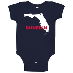 Dunedin Florida Custom City Patriotic Usa Baby One Piece Dunedin Florida Custom City Patriotic Usa Baby One Piece