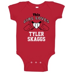 This Girl Loves Tyler Skaggs Arizona Baseball Player Classic Baby One This Girl Loves Tyler Skaggs Arizona Baseball Player Classic Baby One