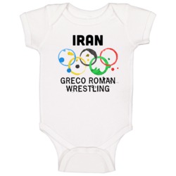 Iran Greco Roman Wrestling Rio 2016 Summer Olympics Baby One Piece Iran Greco Roman Wrestling Rio 2016 Summer Olympics Baby One Piece
