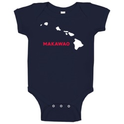Makawao Hawaii Custom City Patriotic Usa Baby One Piece Makawao Hawaii Custom City Patriotic Usa Baby One Piece