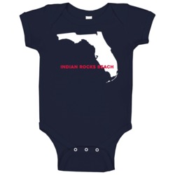 Indian Rocks Beach Florida Custom City Patriotic Usa Baby One Piece Indian Rocks Beach Florida Custom City Patriotic Usa Baby One Piece