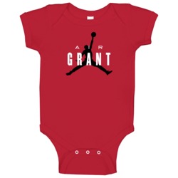 Air Jerian Grant Funny Player Chicago Basketball Baby One Piece Air Jerian Grant Funny Player Chicago Basketball Baby One Piece