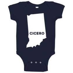 Cicero Indiana Custom City Patriotic Usa Baby One Piece Cicero Indiana Custom City Patriotic Usa Baby One Piece