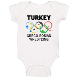 Turkey Greco Roman Wrestling Rio 2016 Summer Olympics Baby One Piece Turkey Greco Roman Wrestling Rio 2016 Summer Olympics Baby One Piece
