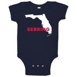 Sebring Florida Custom City Patriotic Usa Baby One Piece Sebring Florida Custom City Patriotic Usa Baby One Piece