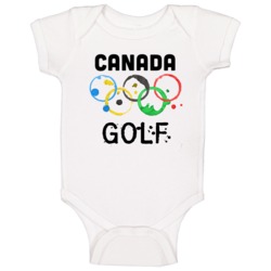 Canada Golf Rio 2016 Summer Olympics Baby One Piece Canada Golf Rio 2016 Summer Olympics Baby One Piece