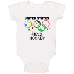 United States Field Hockey Rio 2016 Summer Olympics Baby One Piece United States Field Hockey Rio 2016 Summer Olympics Baby One Piece