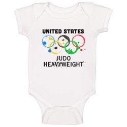 United States Judo Heavyweight Rio 2016 Summer Olympics Baby One Piece United States Judo Heavyweight Rio 2016 Summer Olympics Baby One Piece