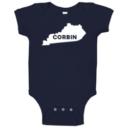Corbin Kentucky Custom City Patriotic Usa Baby One Piece Corbin Kentucky Custom City Patriotic Usa Baby One Piece