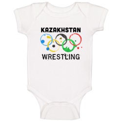 Kazakhstan Wrestling Rio 2016 Summer Olympics Baby One Piece Kazakhstan Wrestling Rio 2016 Summer Olympics Baby One Piece