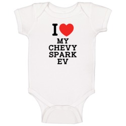 I Love My Chevy Spark Ev Car Enthusiast Baby One Piece I Love My Chevy Spark Ev Car Enthusiast Baby One Piece