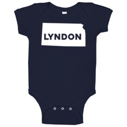 Lyndon Kansas Custom City Patriotic Usa Baby One Piece Lyndon Kansas Custom City Patriotic Usa Baby One Piece