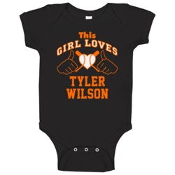 This Girl Loves Tyler Wilson Baltimore Baseball Player Classic Baby On