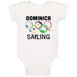 Dominica Sailing Rio 2016 Summer Olympics Baby One Piece