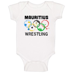 Mauritius Wrestling Rio 2016 Summer Olympics Baby One Piece