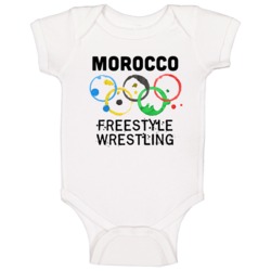 Morocco Freestyle Wrestling Rio 2016 Summer Olympics Baby One Piece