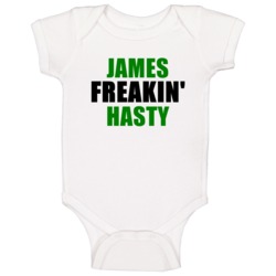 James Hasty New York Buffalo Sports Football Freakin Baby One Piece