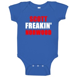 Scott Norwood Buffalo New York Football Sports Freakin Baby One Piece