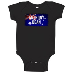 Country Flag Anthony Dean Australia Bmx Olympics Baby One Piece
