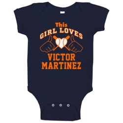 This Girl Loves Victor Martinez Detroit Baseball Player Classic Baby O