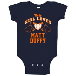 This Girl Loves Matt Duffy Houston Baseball Player Classic Baby One Pi