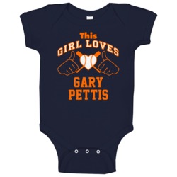 This Girl Loves Gary Pettis Houston Baseball Player Classic Baby One P