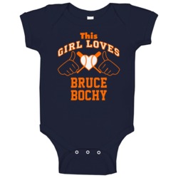 This Girl Loves Bruce Bochy Houston Baseball Player Classic Baby One P