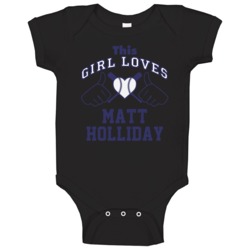 This Girl Loves Matt Holliday Colorado Baseball Player Classic Baby On This Girl Loves Matt Holliday Colorado Baseball Player Classic Baby On