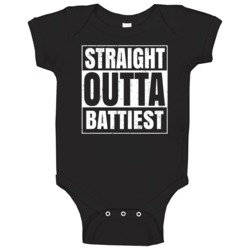 Straight Outta Battiest High School Funny Compton Parody Baby One Piec