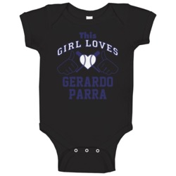 This Girl Loves Gerardo Parra Colorado Baseball Player Classic Baby On