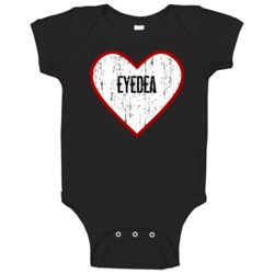 Eyedea Distressed Heart Hip Hop Baby One Piece Eyedea Distressed Heart Hip Hop Baby One Piece