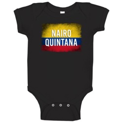 Country Flag Nairo Quintana Colombia Cycling Olympics Baby One Piece Country Flag Nairo Quintana Colombia Cycling Olympics Baby One Piece