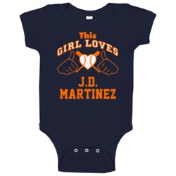 This Girl Loves Jd Martinez Detroit Baseball Player Classic Baby One P This Girl Loves Jd Martinez Detroit Baseball Player Classic Baby One P