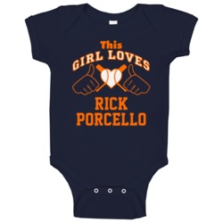 This Girl Loves Rick Porcello Detroit Baseball Player Classic Baby One This Girl Loves Rick Porcello Detroit Baseball Player Classic Baby One