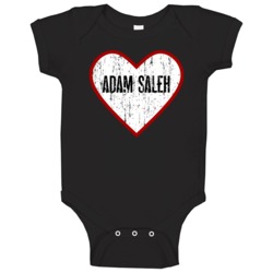 Adam Saleh Distressed Heart Hip Hop Baby One Piece Adam Saleh Distressed Heart Hip Hop Baby One Piece