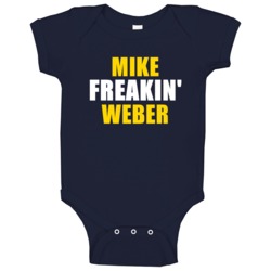 Mike Weber New York Buffalo Hockey Sports Freakin Baby One Piece Mike Weber New York Buffalo Hockey Sports Freakin Baby One Piece