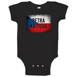 Country Flag Petra Kvitova Czech Republic Tennis Olympics Baby One Pie Country Flag Petra Kvitova Czech Republic Tennis Olympics Baby One Pie