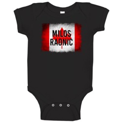 Country Flag Milos Raonic Canada Tennis Olympics Baby One Piece Country Flag Milos Raonic Canada Tennis Olympics Baby One Piece