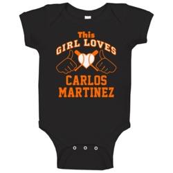This Girl Loves Carlos Martinez Miami Baseball Player Classic Baby One This Girl Loves Carlos Martinez Miami Baseball Player Classic Baby One