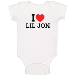 I Heart Lil Jon Hip Hop Fan Baby One Piece I Heart Lil Jon Hip Hop Fan Baby One Piece