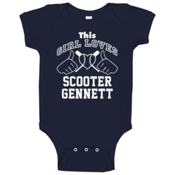 This Girl Loves Scooter Gennett Milwaukee Baseball Player Classic Baby This Girl Loves Scooter Gennett Milwaukee Baseball Player Classic Baby