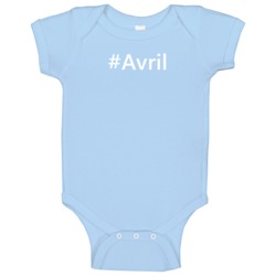 Hashtag Avril Trending First Name Baby One Piece Hashtag Avril Trending First Name Baby One Piece