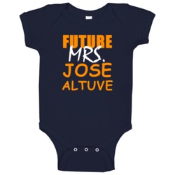 Jose Altuve Future Mrs Houston Baseball Sports Texas Baby One Piece Jose Altuve Future Mrs Houston Baseball Sports Texas Baby One Piece