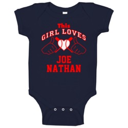 This Girl Loves Joe Nathan Minnesota Baseball Player Classic Baby One This Girl Loves Joe Nathan Minnesota Baseball Player Classic Baby One