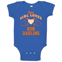 This Girl Loves Ron Darling New York Baseball Player Classic Baby One This Girl Loves Ron Darling New York Baseball Player Classic Baby One